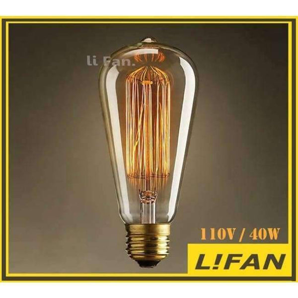 Planet Gates TB77 40W 110V Vintage Edison žárovka E27/E14 110V/220V Retro lampa 40W/60W Vintage žárovka Edison lampa Incandescent light Filament Edison žárovka