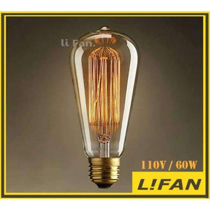 Planet Gates TB77 60W 110V Vintage Edison žárovka E27/E14 110V/220V Retro lampa 40W/60W Vintage žárovka Edison lampa Incandescent light Filament Edison žárovka