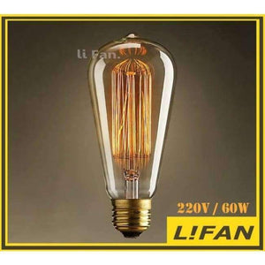 Planet Gates TB77 60W 220V Vintage Edison žárovka E27/E14 110V/220V Retro lampa 40W/60W Vintage žárovka Edison lampa Incandescent light Filament Edison žárovka