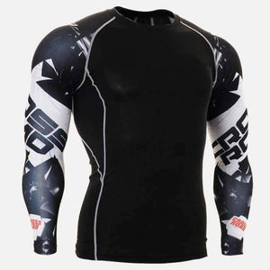 Planet Gates TC116 / S Sport Tshirt Running Shirt Men Fitness Training Long Sleeves Shirts Gym MMA Dry Fit Sport Shirt Man Clothes T Shirt