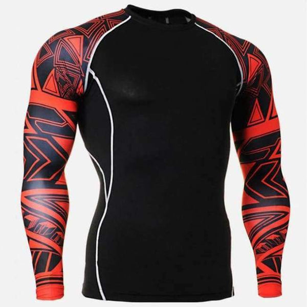 Planet Gates TC120 / S Sport Tshirt Running Shirt Men Fitness Training Long Sleeves Shirts Gym MMA Dry Fit Sport Shirt Man Clothes T Shirt