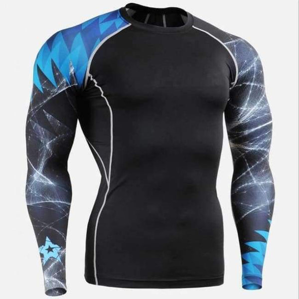 Planet Gates TC123 / S Sport Tshirt Running Shirt Men Fitness Training Long Sleeves Shirts Gym MMA Dry Fit Sport Shirt Man Clothes T Shirt