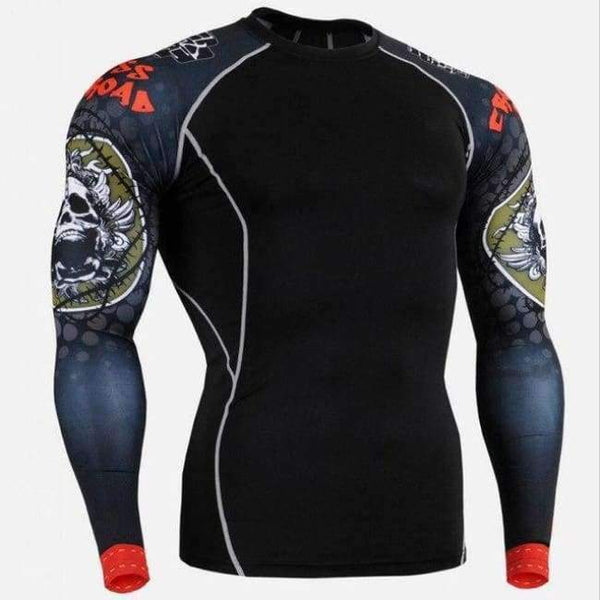 Planet Gates TC128 / S Sport Tshirt Running Shirt Men Fitness Training Long Sleeves Shirts Gym MMA Dry Fit Sport Shirt Man Clothes T Shirt