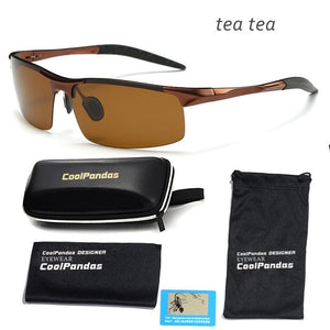 Planet Gates tea tea Aluminum Magnesium Men Polarized Sunglasses Aviation HD Driving Sun Glasses Male Sport Sunglasses lunette soleil homme oculos