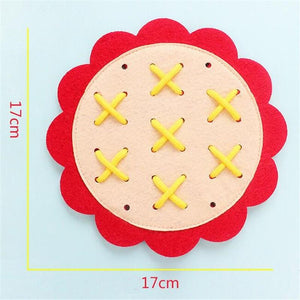 Planet Gates Teaching Kindergarten Manual DIY Weave Cloth Baby Early Learning Education Toys Montessori Teaching Aids Math Toys
