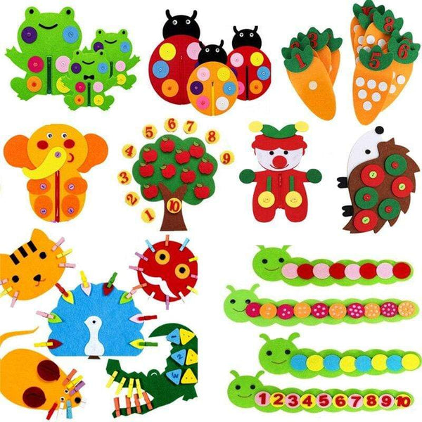 Planet Gates Teaching Kindergarten Manual DIY Weave Cloth Baby Early Learning Education Toys Montessori Teaching Aids Math Toys
