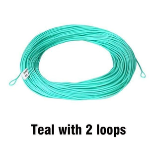 Planet Gates Teal 2 Loops / WF9F 100FT Weight Forward Floating Fly Fishing Line 2wt/3wt/4wt/5wt/6wt/7wt/8wt Fly Line