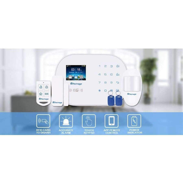 Planet Gates Techage 433MHz Wireless Fire Protection Smoke Detector Portable Alarm Sensors For Home Security Alarm System