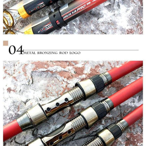 Planet Gates Telescopic Fishing Rod 99% Carbon Fiber 2.1-3.6M Carbon Spinning Pole Sea Fishing Stick Metal Ring