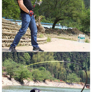Planet Gates Telescopic Fishing Rod 99% Carbon Fiber 2.1-3.6M Carbon Spinning Pole Sea Fishing Stick Metal Ring