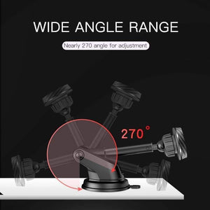 Planet Gates Telescopic Magnetic Car Phone Holder Stand Dashboard Windshield 360° Rotatable Metal Sucker Car Mount For iPhone Samsung