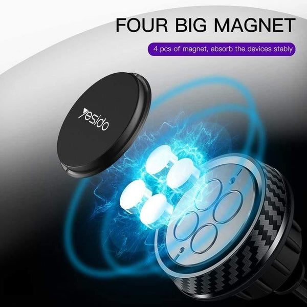 Planet Gates Telescopic Magnetic Car Phone Holder Stand Dashboard Windshield 360° Rotatable Metal Sucker Car Mount For iPhone Samsung