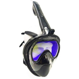Planet Gates Tempered Glass / S/M Plated Diving Mask Scuba Mask Underwater Anti Fog Full Face Snorkeling Mask Women Men Swimming Snorkel Diving Equipment