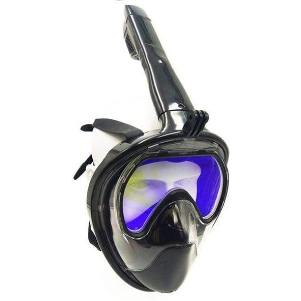 Planet Gates Tempered Glass / S/M Plated Diving Mask Scuba Mask Underwater Anti Fog Full Face Snorkeling Mask Women Men Swimming Snorkel Diving Equipment