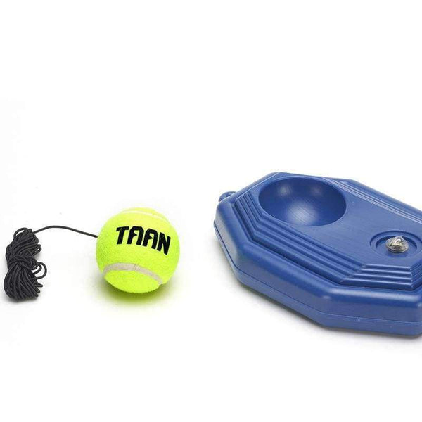 Planet Gates Tennis Ball Back Base Trainer Set with Elastic Rope Tennis Trainer for Single Person Partner Practice Play Tennis Ball