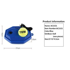 Planet Gates Tennis Ball Back Base Trainer Set with Elastic Rope Tennis Trainer for Single Person Partner Practice Play Tennis Ball