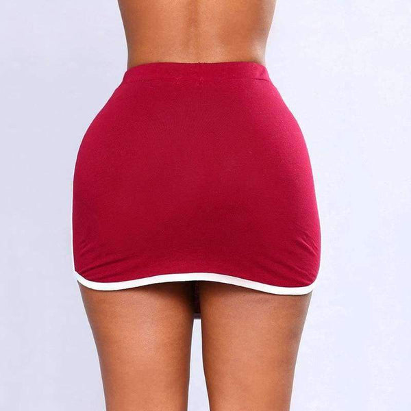 Planet Gates Tennis Skirts Badminton Yoga Running Dance Shorts 2018 Summer Anti Exposure Stripe Drawstring Sports Skirt