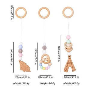 Planet Gates tent-candy Baby Toys Wooden Play Gym Hanging Mobile Bed Holder Star Pendant Stroller Baby Toy Bell Wood Rattle Ring Newborn Educational Toy