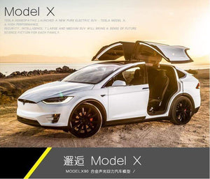 Planet Gates Tesla modelx90 car model 1:32 simulation alloy car model return force car car children toy car Birthday New Year gift