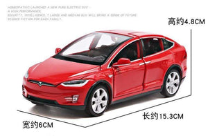 Planet Gates Tesla modelx90 car model 1:32 simulation alloy car model return force car car children toy car Birthday New Year gift