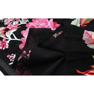 Planet Gates TESSCARA Women Summer Luxury Embroidery Office Dress Female Elegant Cocktail Vestidos Retro Vintage Party Robe Femme Plus Size