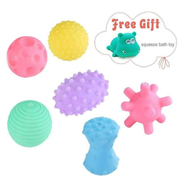 Planet Gates Textured Ball Set Baby Toys 6PCS Super Soft Touching Kids Toy Intelligence Development Early Educational Senses Toys