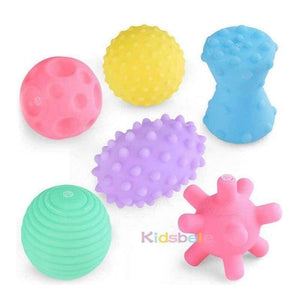 Textured Ball Set Baby Toys 6Pcs Super Soft Touching Kids Toy Intelligence Development Early Educational Senses Toys