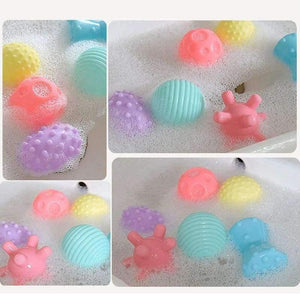 Planet Gates Textured Ball Set Baby Toys 6PCS Super Soft Touching Kids Toy Intelligence Development Early Educational Senses Toys
