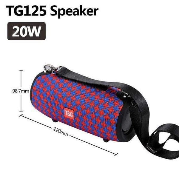 Planet Gates TG 125 Red Blue TG118 High Power 40W Bluetooth Speaker Waterproof Portable Column For PC Computer Speakers Subwoofer Boom Box Music Center Radio