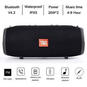 Planet Gates TG118 High Power 40W Bluetooth Speaker Waterproof Portable Column For PC Computer Speakers Subwoofer Boom Box Music Center Radio