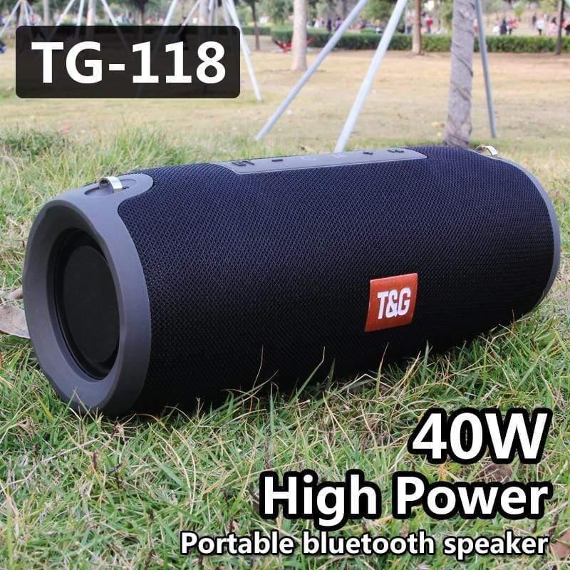 Planet Gates TG118 Really 40W Bluetooth Speaker Portable Column Music Player Sound System Boom Box With FM Radio TF Subwoofer Double TG 125