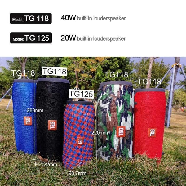 Planet Gates TG118 Really 40W Bluetooth Speaker Portable Column Music Player Sound System Boom Box With FM Radio TF Subwoofer Double TG 125