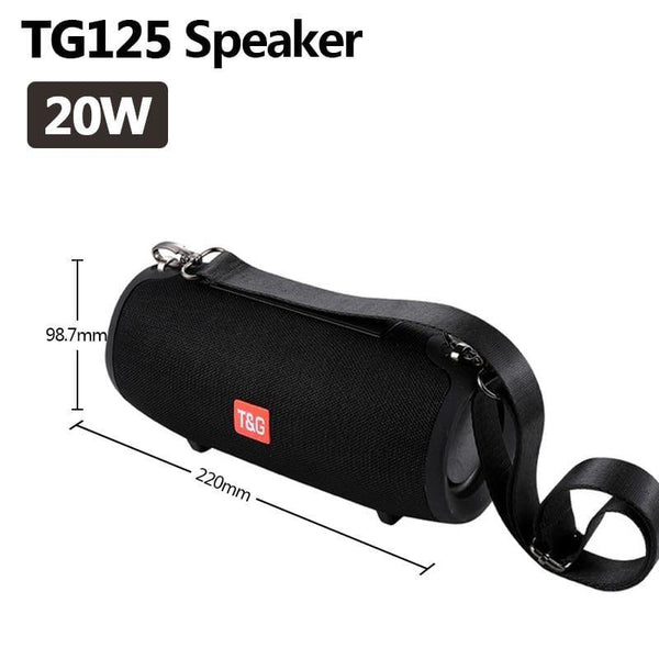 Planet Gates TG125 Black TG118 Really 40W Bluetooth Speaker Portable Column Music Player Sound System Boom Box With FM Radio TF Subwoofer Double TG 125