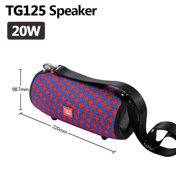 Planet Gates TG125 Blue-red TG118 Really 40W Bluetooth Speaker Portable Column Music Player Sound System Boom Box With FM Radio TF Subwoofer Double TG 125