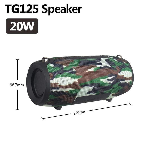 Planet Gates TG125 Camouflage TG118 Really 40W Bluetooth Speaker Portable Column Music Player Sound System Boom Box With FM Radio TF Subwoofer Double TG 125