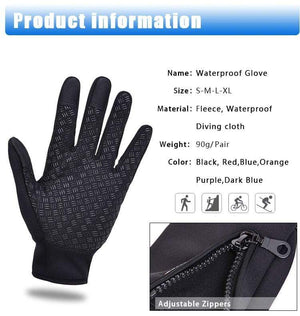 Planet Gates Thermal Ski Gloves Men Women Winter Skiing Fleece Waterproof Snowboard Gloves Touch Screen Snow Motorcycle Warm Mittens