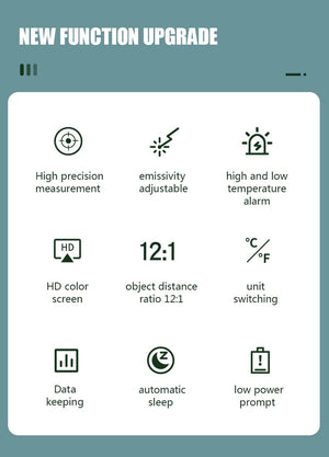 Planet Gates Thermometer Digital 800 Degree Infrared Thermometer Thermal Imager Laser Thermometers Pyrometer Hygrometer Thermostat Termometro
