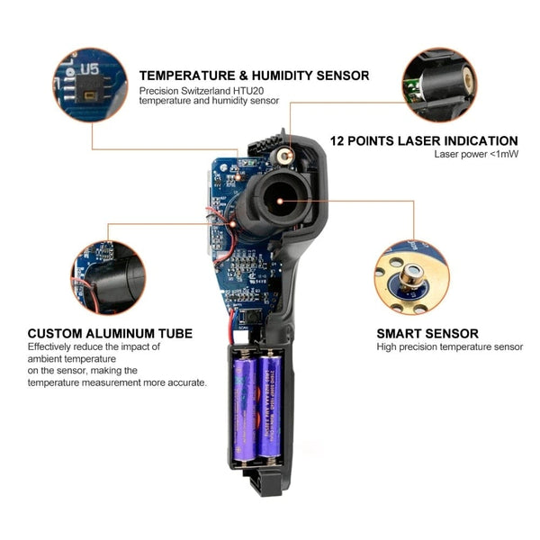 Planet Gates Thermometer Digital 800 Degree Infrared Thermometer Thermal Imager Laser Thermometers Pyrometer Hygrometer Thermostat Termometro