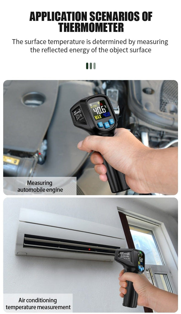 Planet Gates Thermometer Digital 800 Degree Infrared Thermometer Thermal Imager Laser Thermometers Pyrometer Hygrometer Thermostat Termometro