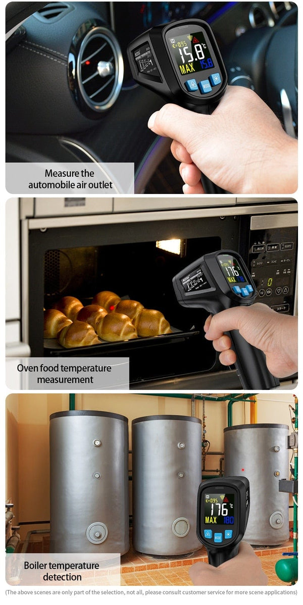 Planet Gates Thermometer Digital 800 Degree Infrared Thermometer Thermal Imager Laser Thermometers Pyrometer Hygrometer Thermostat Termometro