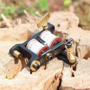 Planet Gates Thomas Coil Handmade Tattoo Machine Gun Cast Iron Frame for Liner 8 Wrap