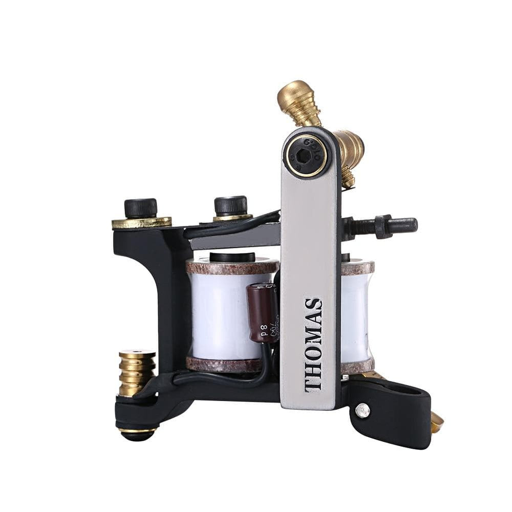 Planet Gates Thomas Coil Handmade Tattoo Machine Gun Cast Iron Frame for Liner 8 Wrap