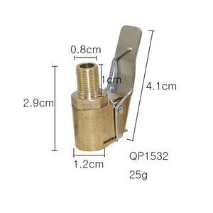 Planet Gates Thread interface 8mm 1 Pcs Car Truck Brass Air Pump Chuck Tyre Valve 8mm Pump Valve Clip Clip Clamp Connector Adapter