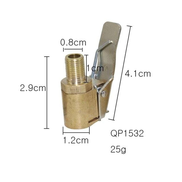 Planet Gates Thread interface 8mm 1 Pcs Car Truck Brass Air Pump Chuck Tyre Valve 8mm Pump Valve Clip Clip Clamp Connector Adapter