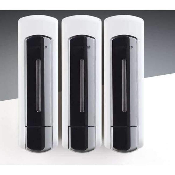 Planet Gates three chrome Bathroom Soap Dispenser Shower Liquid Shampoo Dispenser 350/700/1050ml Wall Mounted Bathroom Shower Soap Dispenser,hotel product