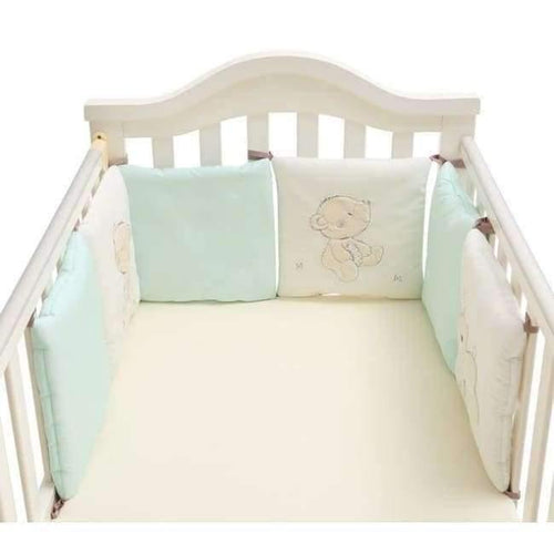 Planet Gates Three little Bears Comfortable Baby Bed Bumper Cartoon Bumpers For Baby Bed Crib Cotton Infant Bumper 6pcs/Set Bedding set