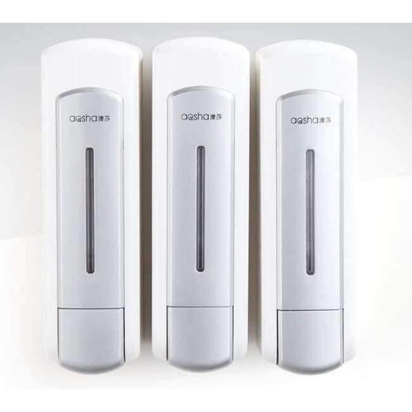 Planet Gates three silver Bathroom Soap Dispenser Shower Liquid Shampoo Dispenser 350/700/1050ml Wall Mounted Bathroom Shower Soap Dispenser,hotel product