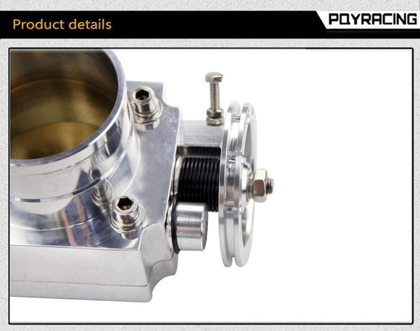 Planet Gates Throttle Body 70mm Throttle Body Performance Intake Manifold Billet Aluminum High Flow PQY6970