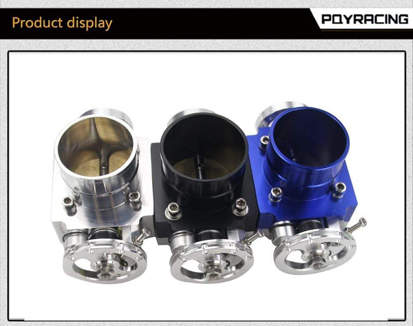 Planet Gates Throttle Body 70mm Throttle Body Performance Intake Manifold Billet Aluminum High Flow PQY6970
