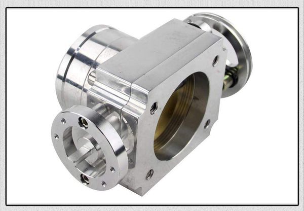 Planet Gates Throttle Body 70mm Throttle Body Performance Intake Manifold Billet Aluminum High Flow PQY6970